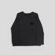Chrome Hearts Women's Triple Cross Flocked Long Sleeve in Black