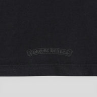 Chrome Hearts Women's Triple Cross Flocked Long Sleeve in Black