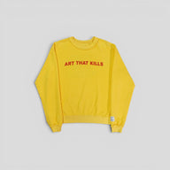 GALLERY DEPT. ART THAT KILLS REVERSIBLE CREWNECK - YELLOW