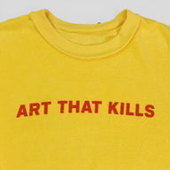 GALLERY DEPT. ART THAT KILLS REVERSIBLE CREWNECK - YELLOW