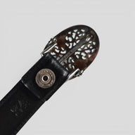 Chrome Hearts Mini Oval Buck With 1" Belt Strap