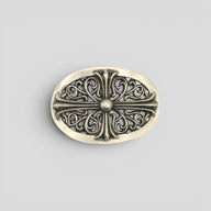 Chrome Hearts XL Oval Buckle in Silver