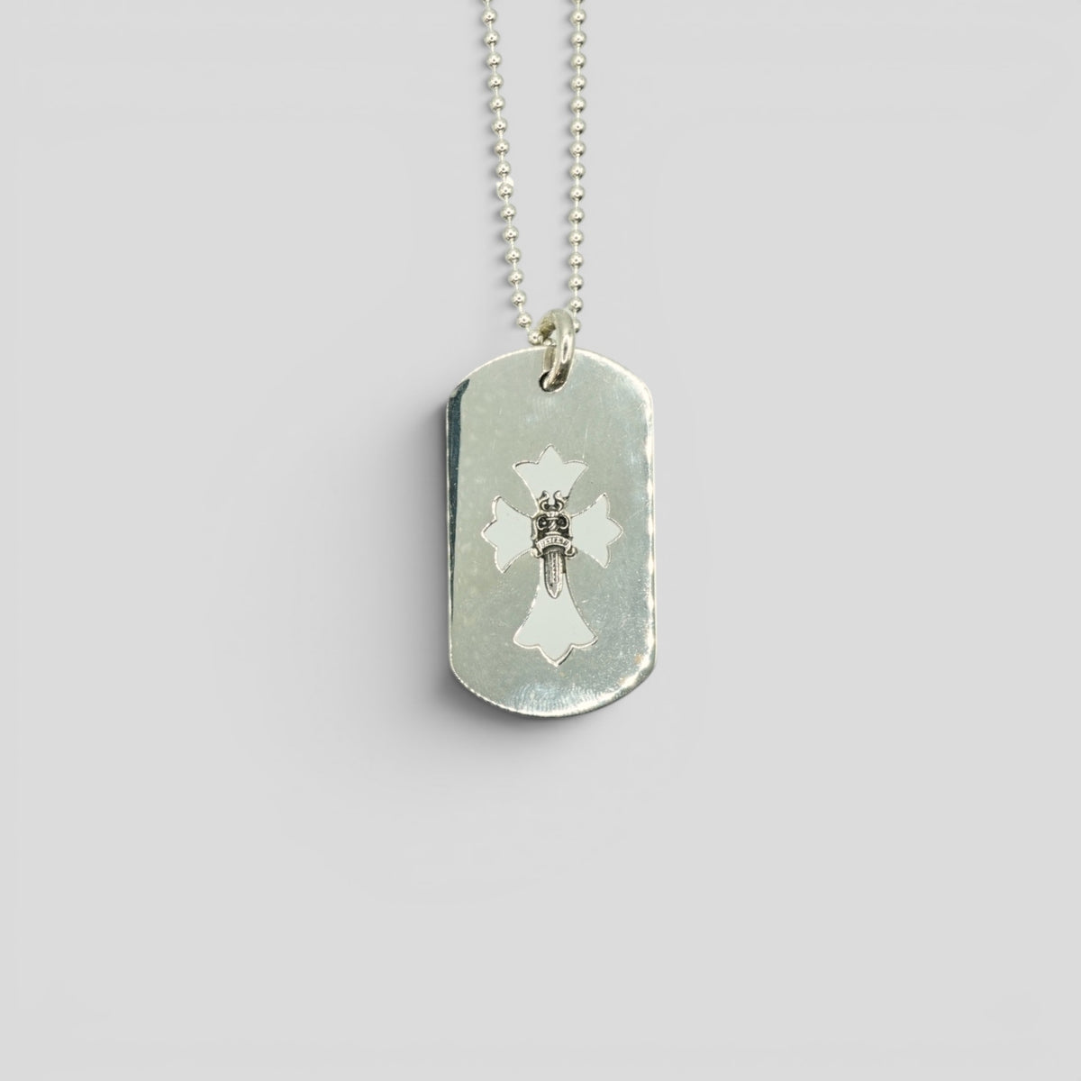 Chrome Hearts Dagger Cutout Dog Tag