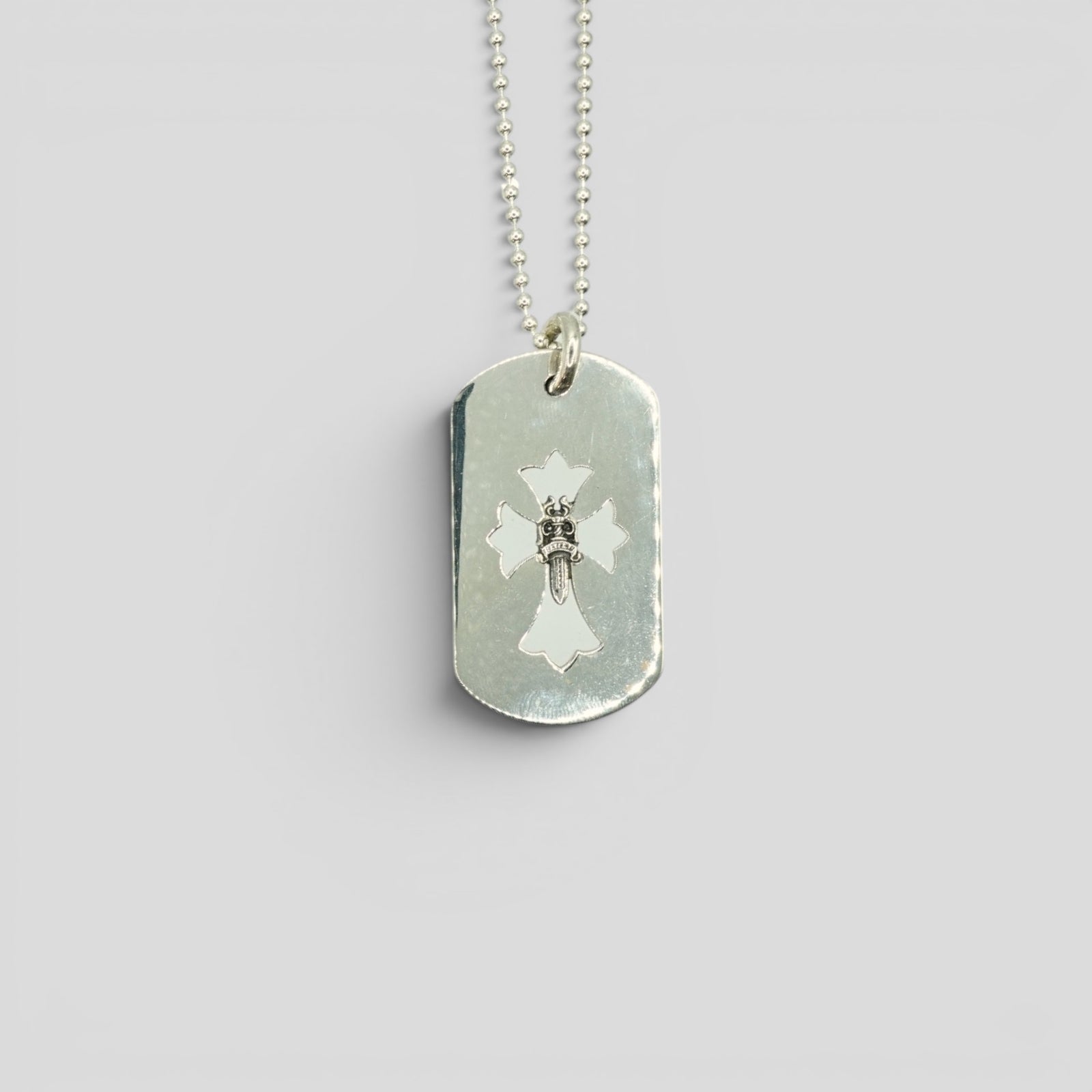 Chrome Hearts Dagger Cutout Dog Tag