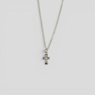 Chrome Hearts Diamond Baby Fat With 18" Roll Chain