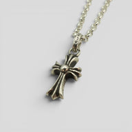 Chrome Hearts Diamond Baby Fat With 18" Roll Chain