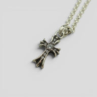 Chrome Hearts Diamond Baby Fat With 18" Roll Chain