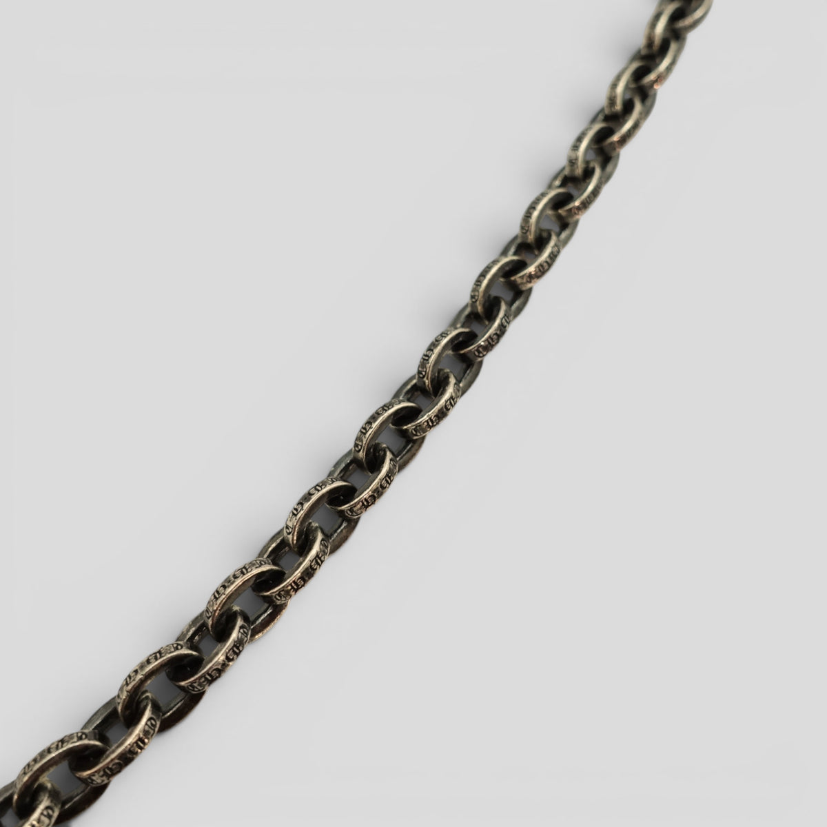 Chrome Hearts Paper Chain Necklace 30" in Silver