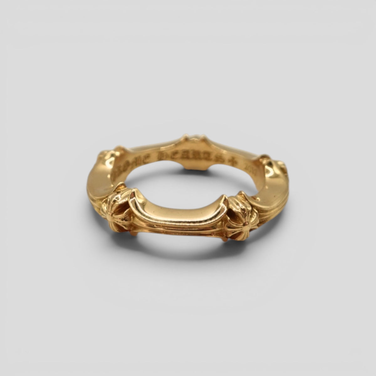 Chrome Hearts 22KT Gold Plus & Bone Ring