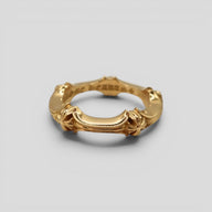 Chrome Hearts 22KT Gold Plus & Bone Ring
