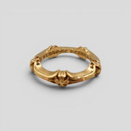 Chrome Hearts 22KT Gold Plus & Bone Ring