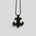 Chrome Hearts Silicone Fleur Necklace in Black