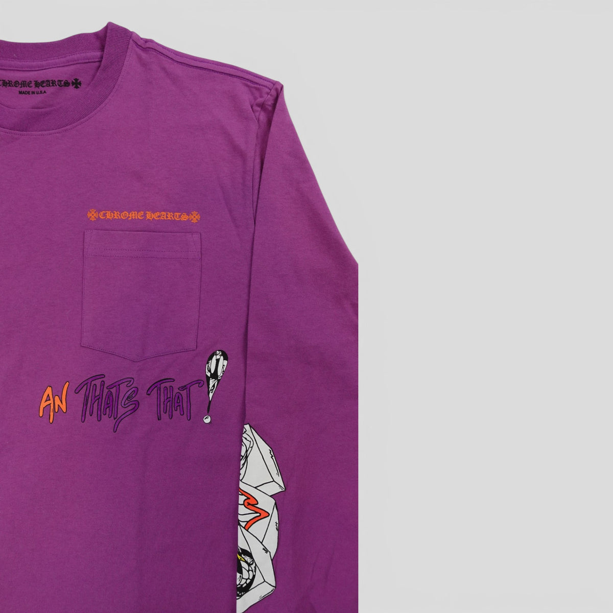 Chrome Hearts And Thats That Long Sleeve Tee in Purple