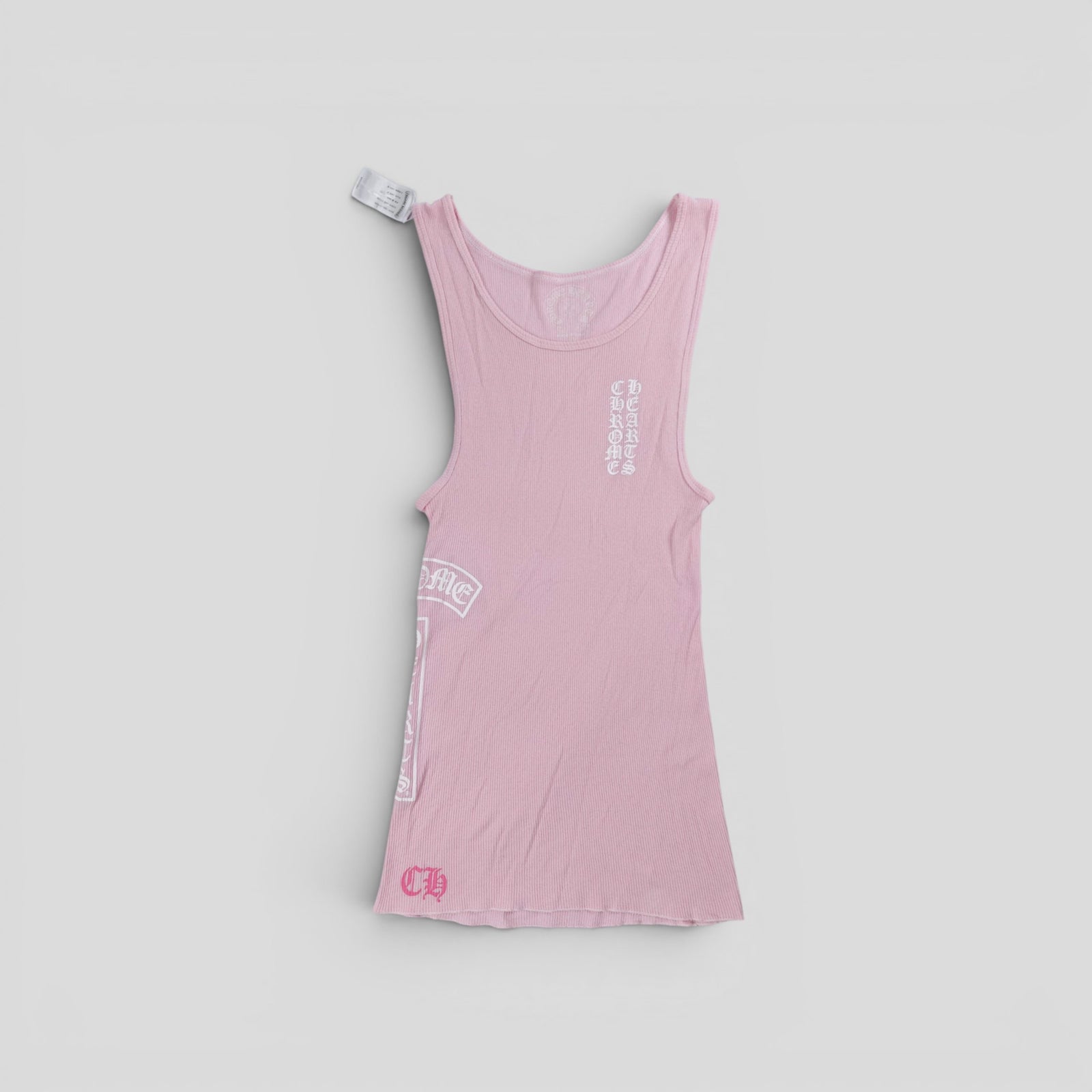 Chrome Hearts Rib Tank Top in Pink