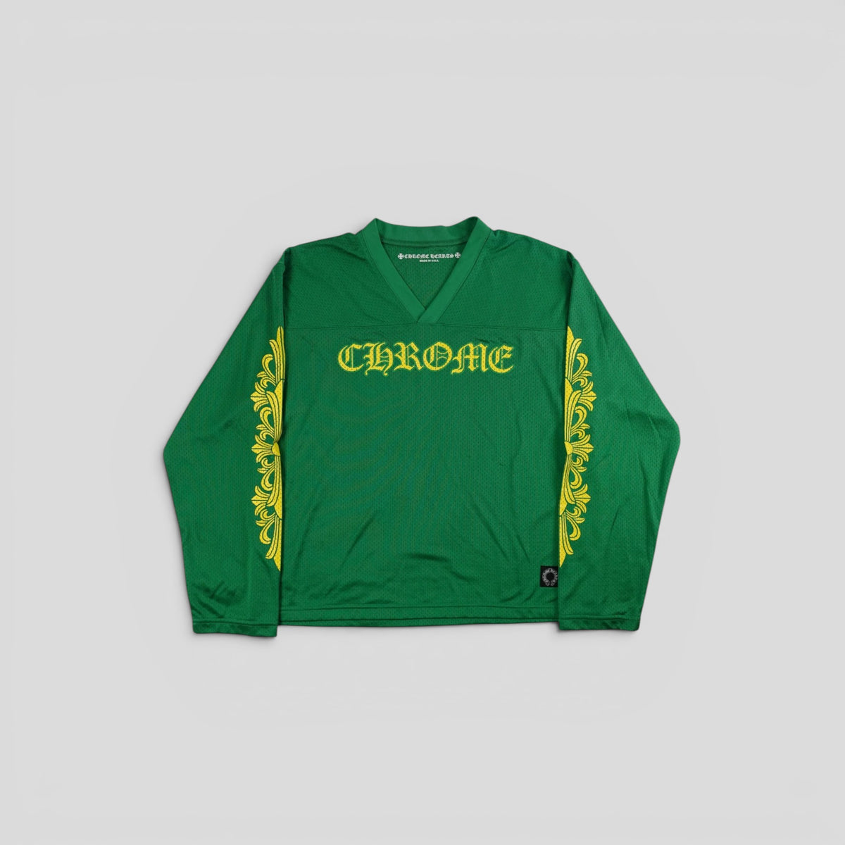 Chrome Hearts Mesh Warm Up Jersey in Green