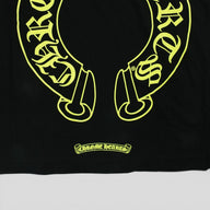 Chrome Hearts Horseshoe Logo Long Sleeve in Black/Yellow