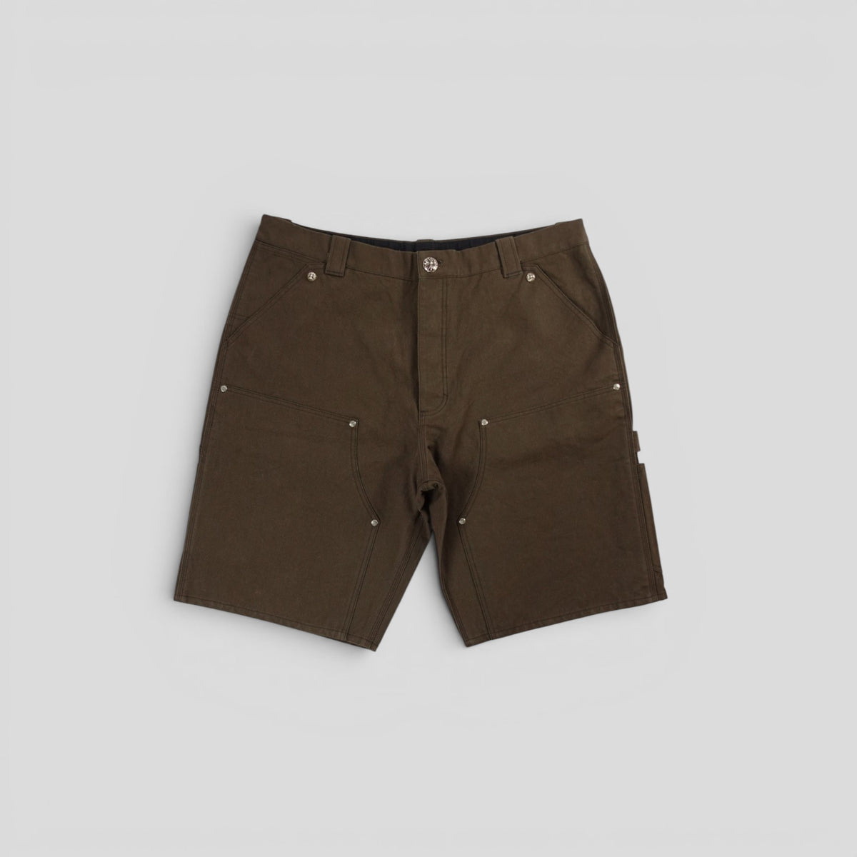 Chrome Hearts Double Knee Carpenter Shorts in Brown
