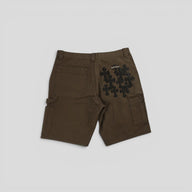 Chrome Hearts Double Knee Carpenter Shorts in Brown