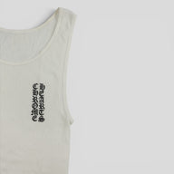 Chrome Hearts Rib Tank Top in White