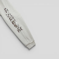 Chrome Hearts Foil Vertical Logo Hoodie in White