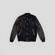 Chrome Hearts Cross Patch Varsity Jacket in Black