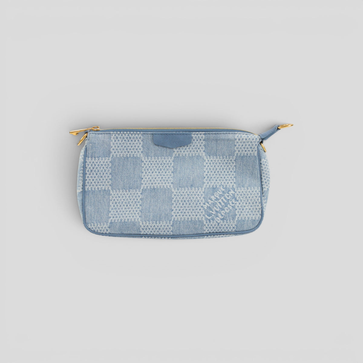 Louis Vuitton XL Denim Damier Pochette