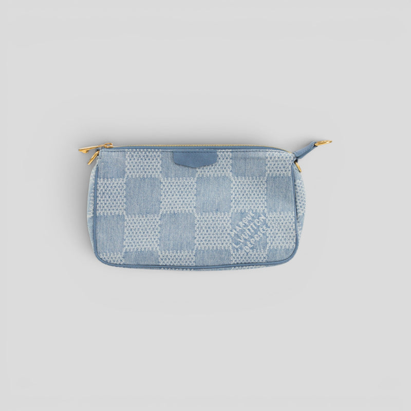 Louis Vuitton XL Denim Damier Pochette