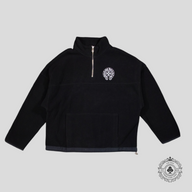 Chrome Hearts Fleece Quarter Zip in Black