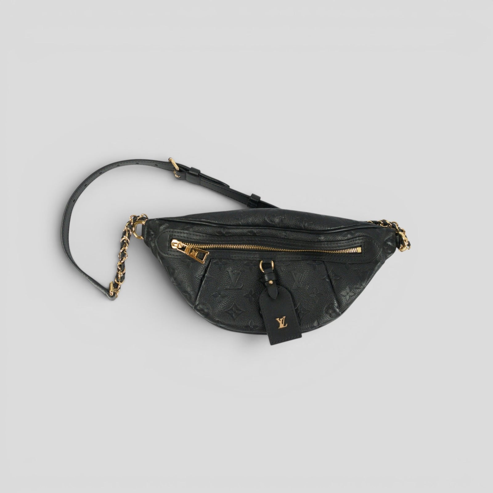 Louis Vuitton High Rise PM Monogram Empreinte Leather in Black