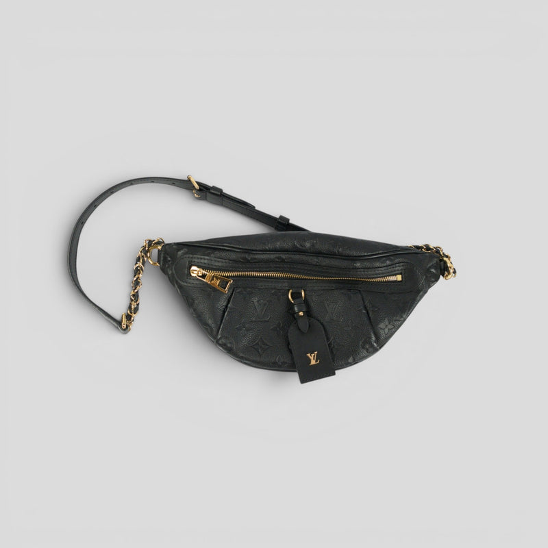 Louis Vuitton High Rise PM Monogram Empreinte Leather in Black