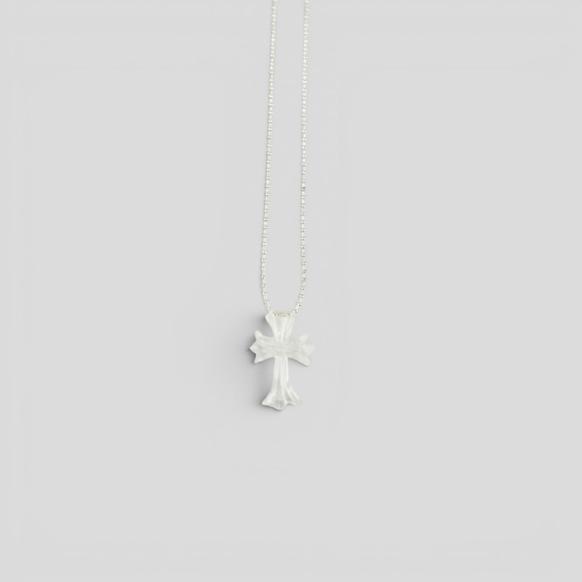 Chrome Hearts Silicone Cross Necklace in Clear
