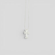 Chrome Hearts Silicone Cross Necklace in Clear