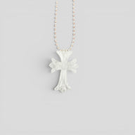 Chrome Hearts Silicone Cross Necklace in Clear