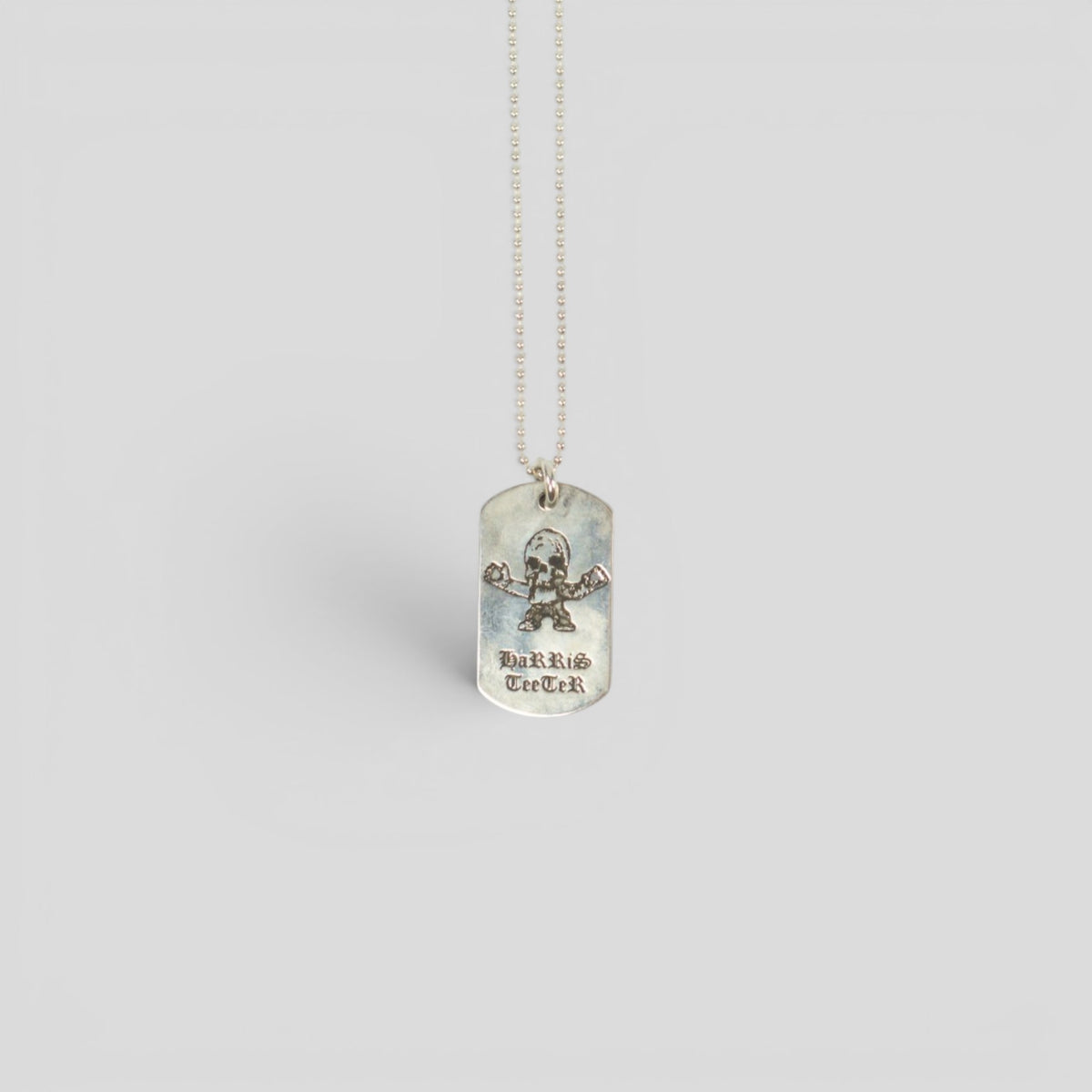 Chrome Hearts FOTI Dog Tag Necklace in Silver
