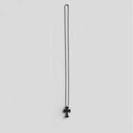Chrome Hearts Silicone Cross Necklace in Black