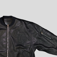 Chrome Hearts CH Patch Bomber Jacket in Black
