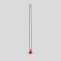 Chrome Hearts Silicone Fleur Necklace in Red