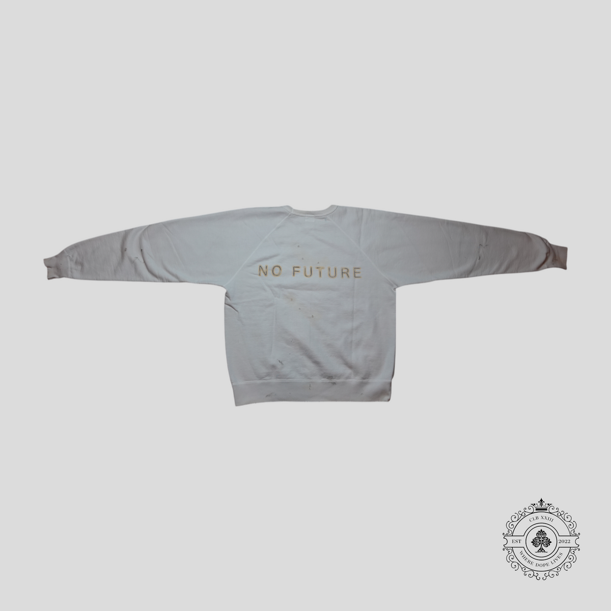 Saint Michael Control Anatomy Of An Angle Crewneck in Off-white