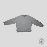 Kapital Top Fleece X American Quilt 2Tone Sweatshirt in Grey/Multicolor