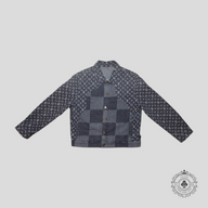 Louis Vuitton Nigo Monogram Jacquard Denim Jacket in Grey