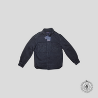Louis Vuitton Monogram Embossed Casual Denim Overshirt in Black