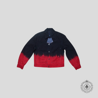 Louis Vuitton Monogram Jacquard Boreal Evening Denim Blouson in Black/Red