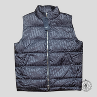 Dior Oblique Padded Vest Jacket in Grey