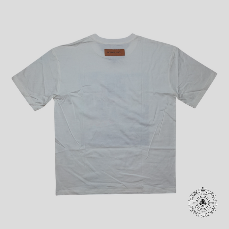 Louis Vuitton Teen Bedroom Printed T-Shirt in White/Multicolor