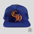 Chrome Hearts CH Embroidered Hat in Blue / Gold