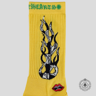 Chrome Hearts 99 Eyes Socks in Yellow
