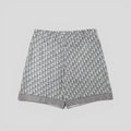 Dior Diamond Oblique Silk Shorts in Blue