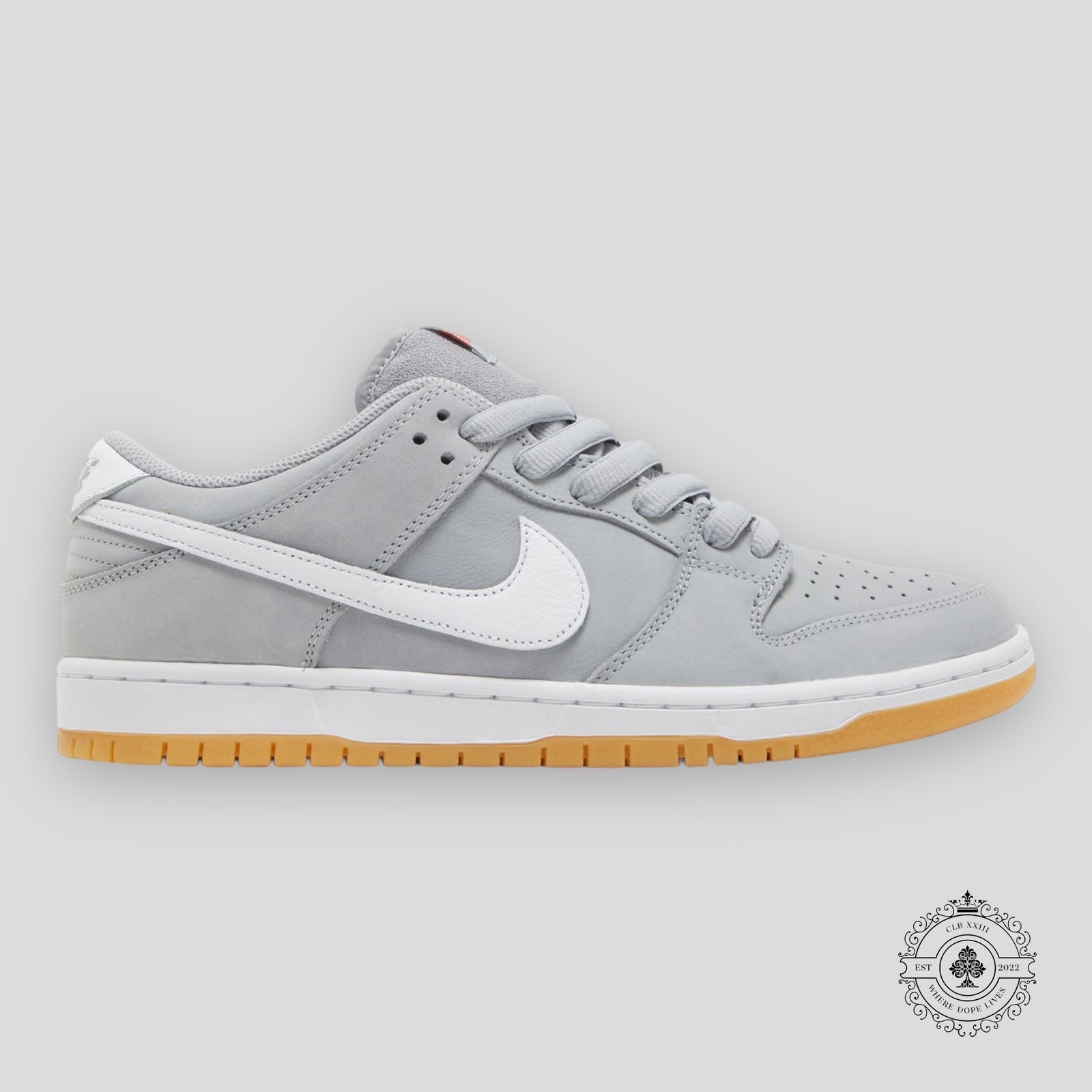 Nike SB Dunk Low Pro Grey Iso Orange Label