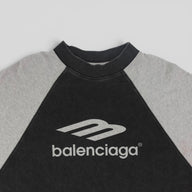 Balenciaga Raglan Oversize Tee in Black