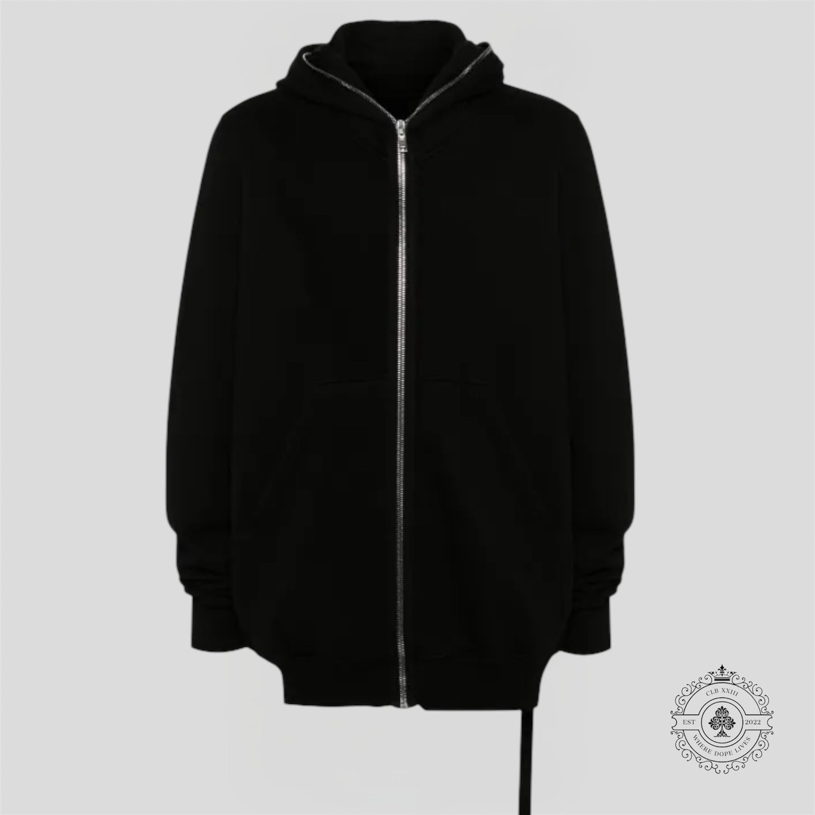 Rick Owens Jumbo Gimp Hoodie in Black